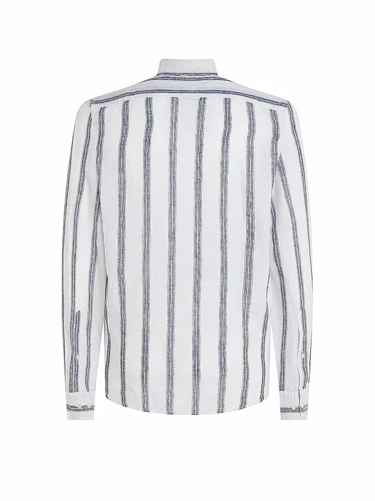 TOMMY HILFIGER | Leinenhemd Slim Fit  | Blanco