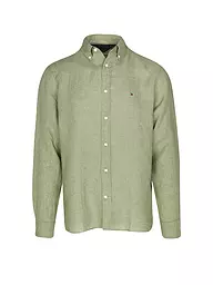 TOMMY HILFIGER | Leinenhemd | Oliva