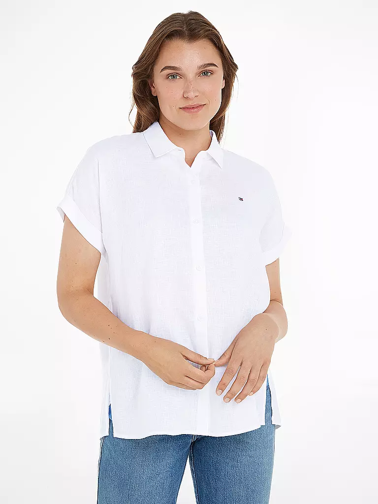 TOMMY HILFIGER | Leinenhemd | Blanco