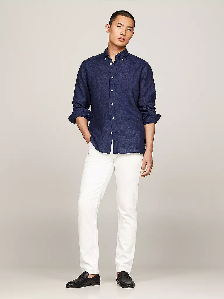 TOMMY HILFIGER | Leinenhemd | Azul