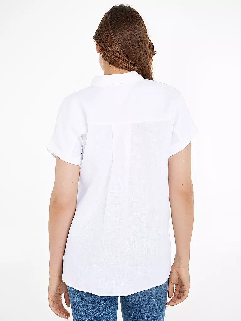 TOMMY HILFIGER | Leinenhemd | Blanco