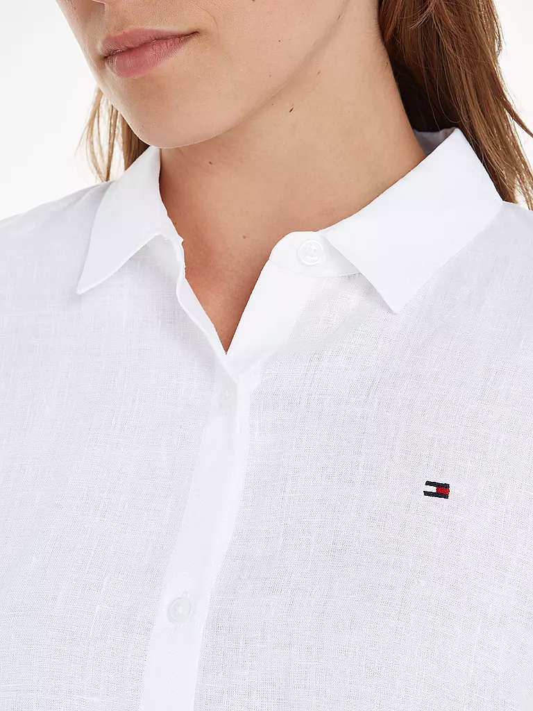TOMMY HILFIGER | Leinenhemd | Blanco