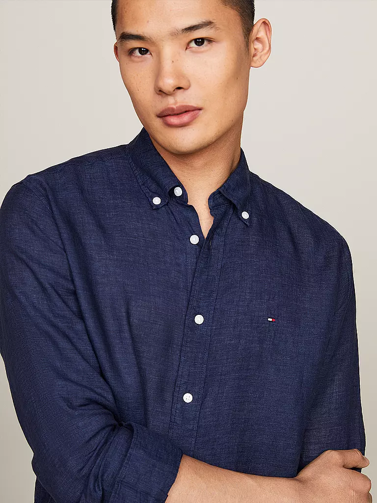 TOMMY HILFIGER | Leinenhemd | Azul