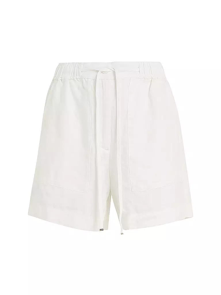 TOMMY HILFIGER | Leinenshorts | Blanco