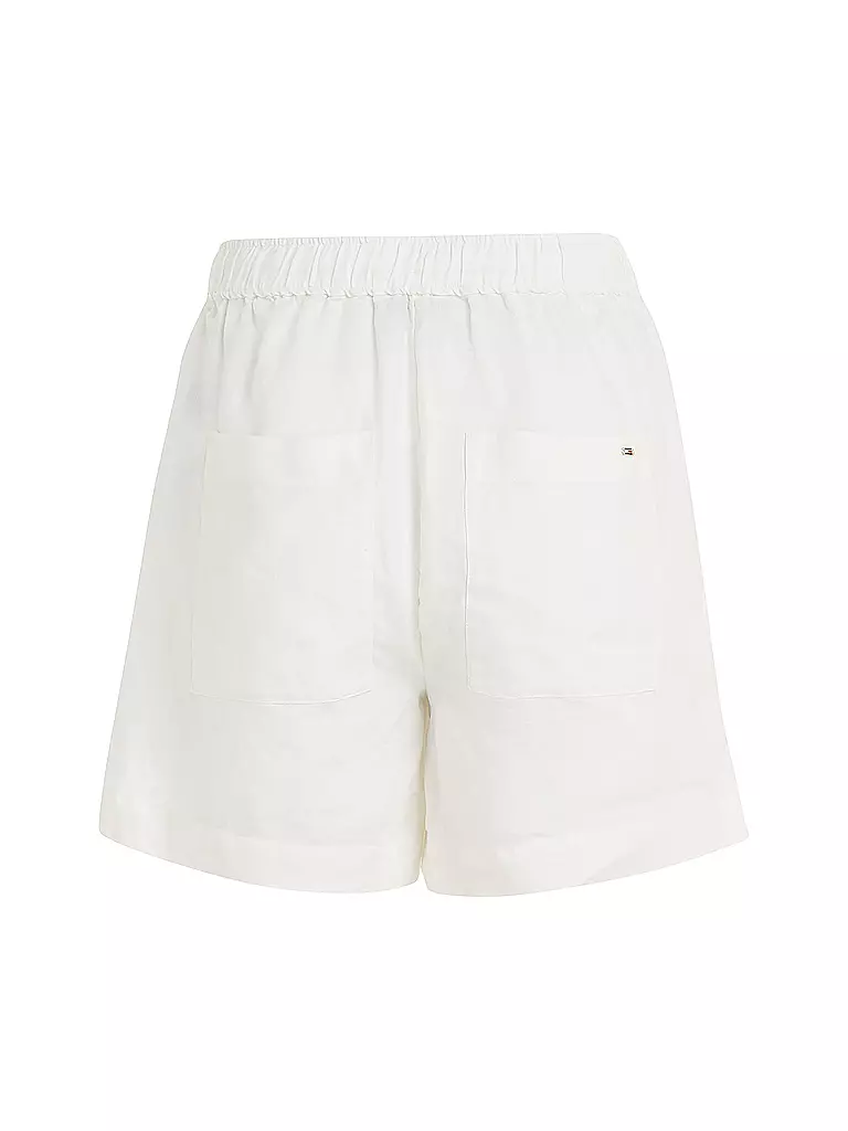 TOMMY HILFIGER | Leinenshorts | Blanco