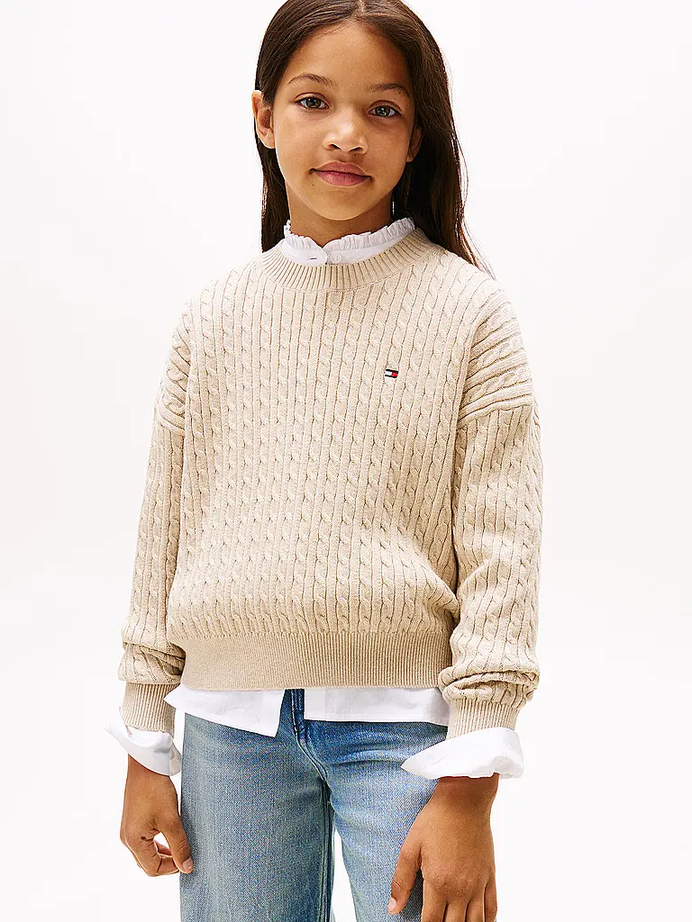 TOMMY HILFIGER | Mädchen Pullover | Beige