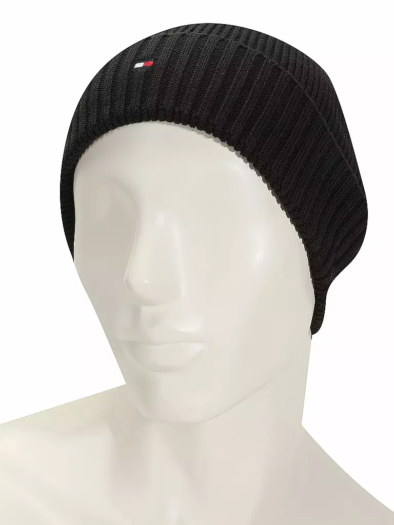 TOMMY HILFIGER | Mütze - Haube ESSENTIAL  | Negro