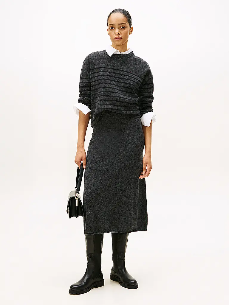 TOMMY HILFIGER | Midi falda | Gris
