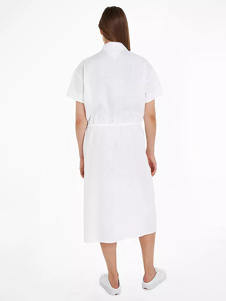 TOMMY HILFIGER | Midikleid | Blanco