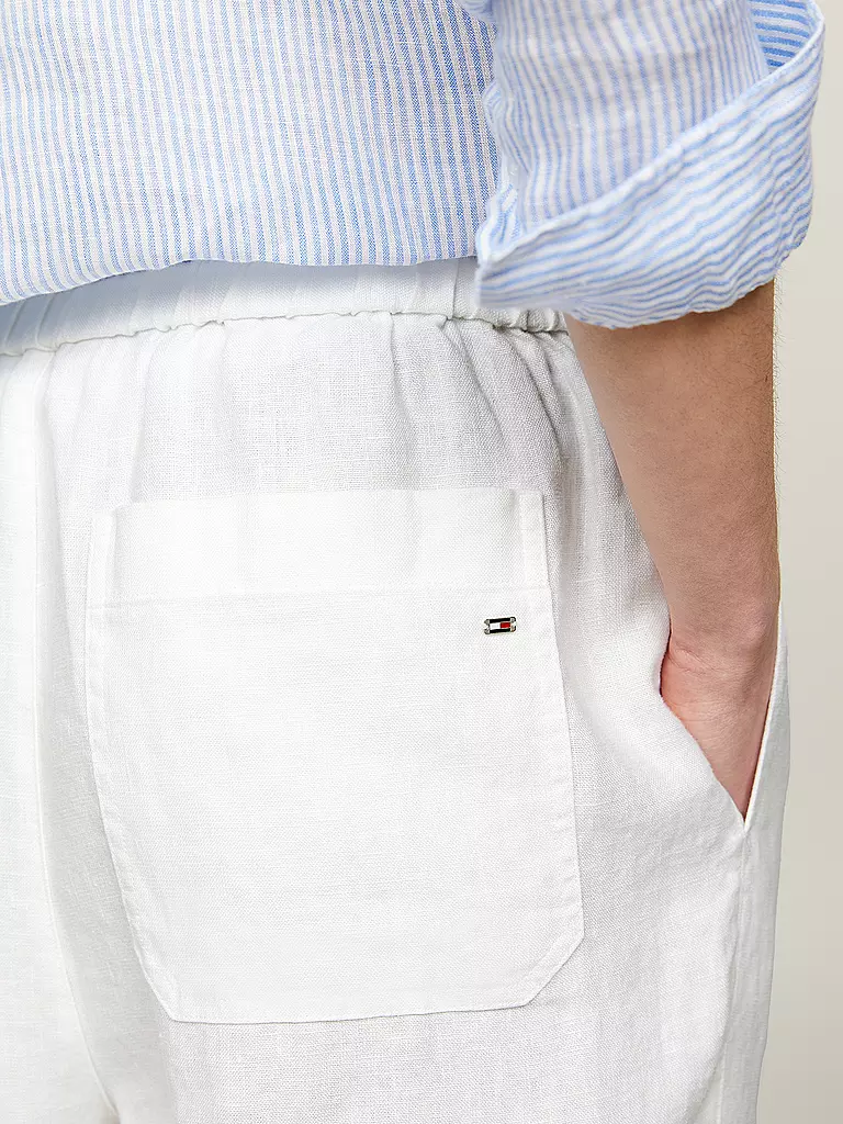 TOMMY HILFIGER | Pantalón de lino corte jogging | 