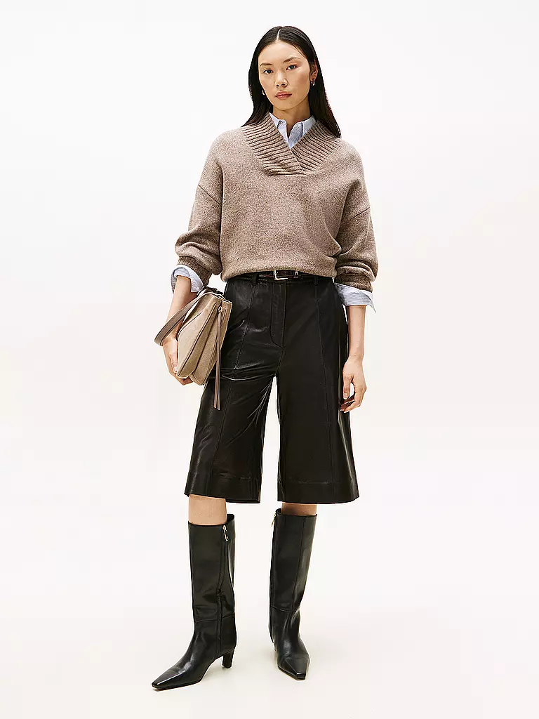 TOMMY HILFIGER | Pantalones de cuero | Negro