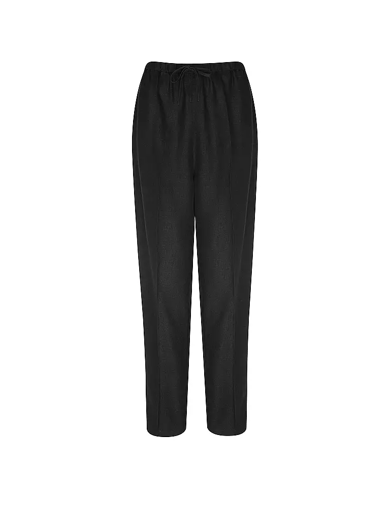 TOMMY HILFIGER | Pantalones de lino corte jogging | Negro