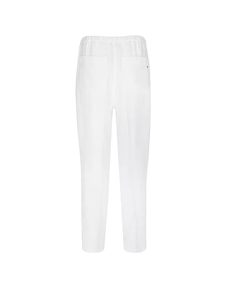 TOMMY HILFIGER | Pantalones de lino corte jogging | Blanco