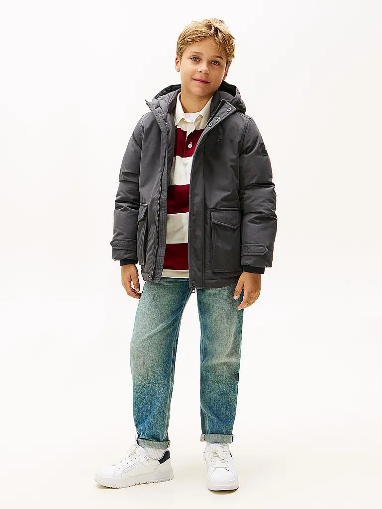 TOMMY HILFIGER | Parka para niño | Gris