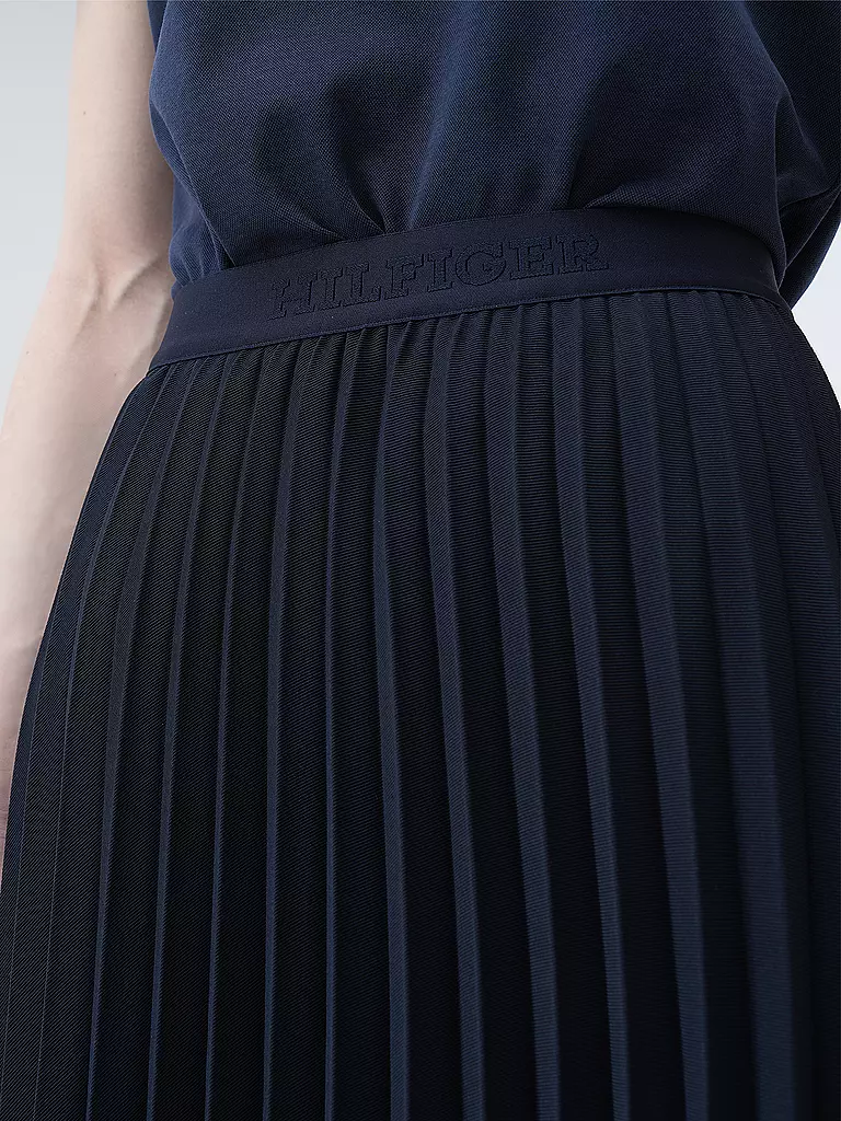TOMMY HILFIGER | Plisseerock  | Azul oscuro