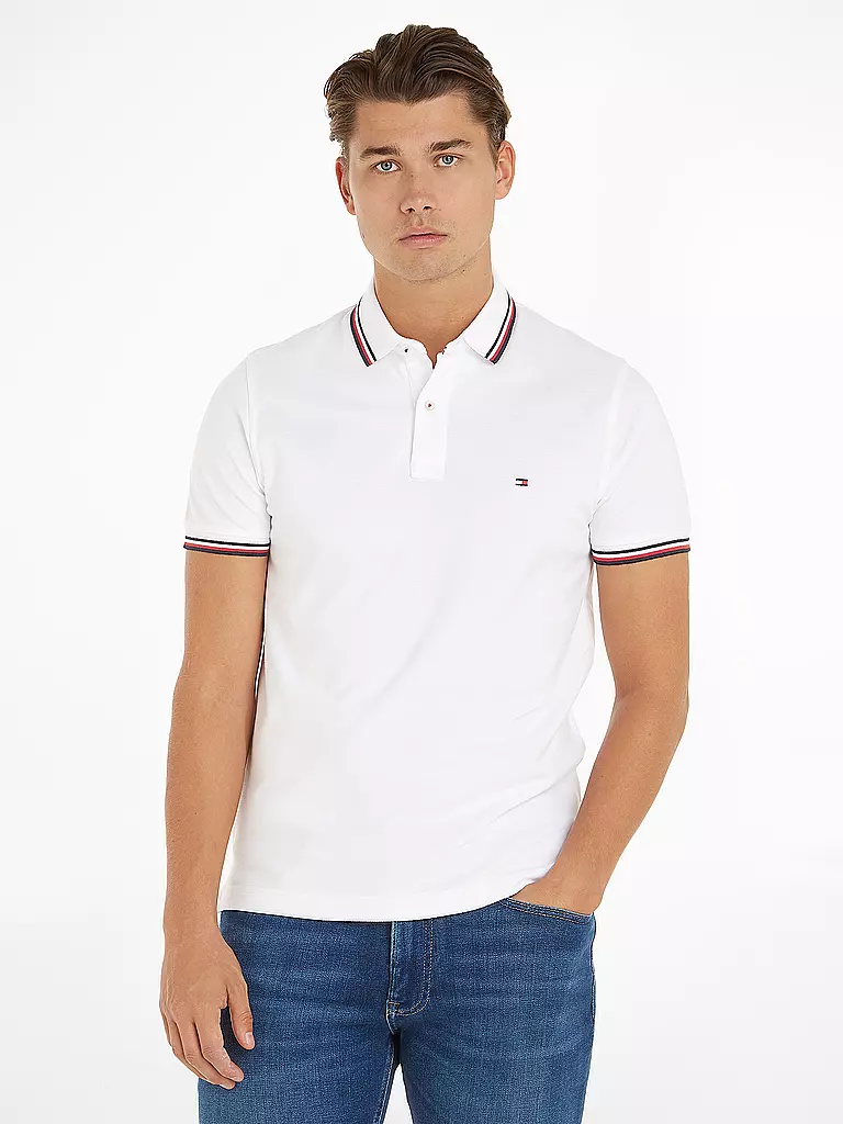 TOMMY HILFIGER | Polo Slim Fit | Blanco