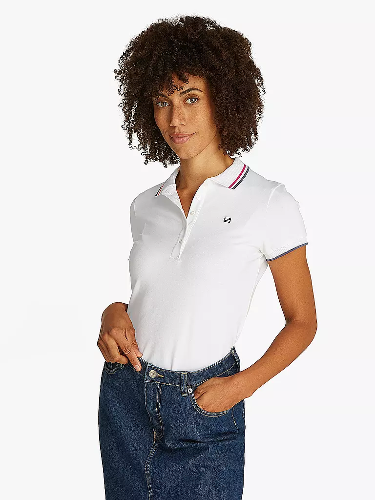 TOMMY HILFIGER | Polo Slim Fit | Blanco