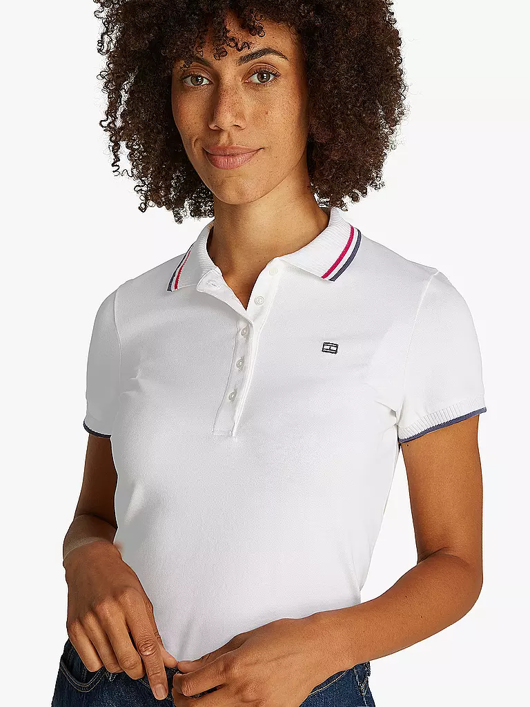 TOMMY HILFIGER | Polo Slim Fit | Blanco