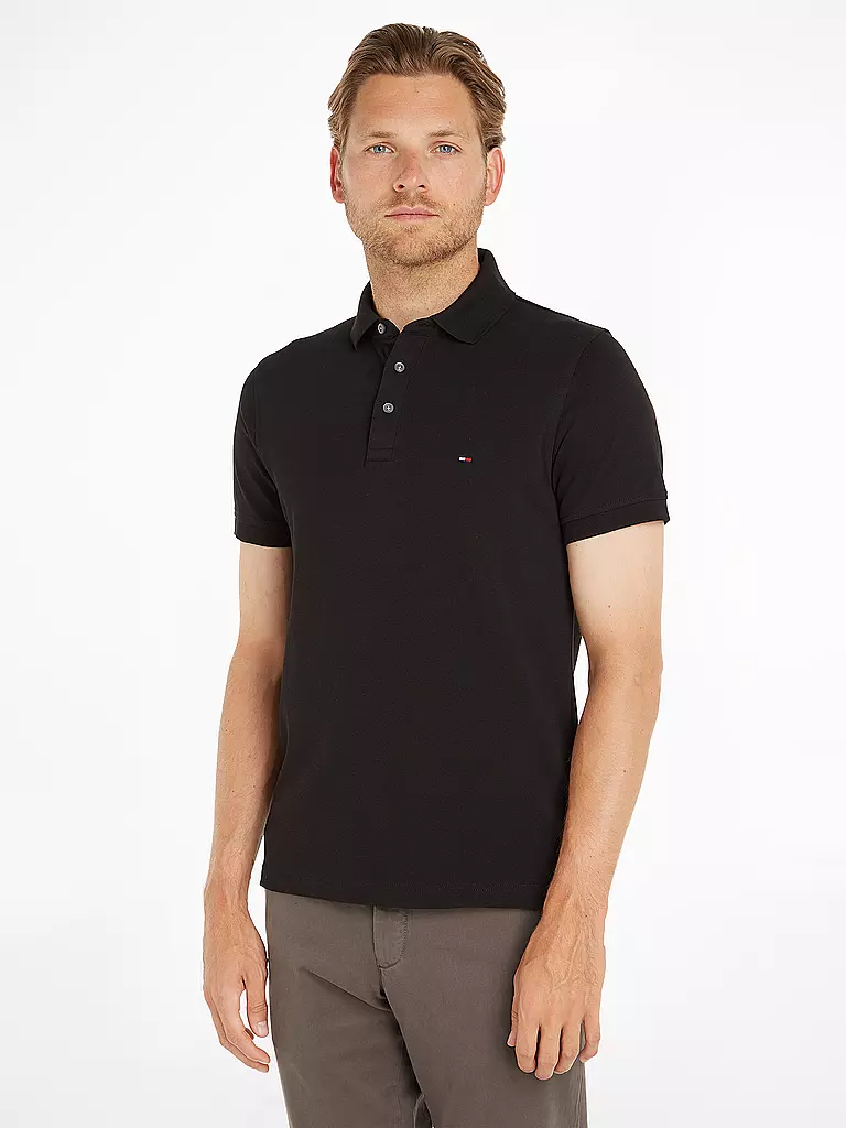 TOMMY HILFIGER | Poloshirt de corte ajustado | Negro