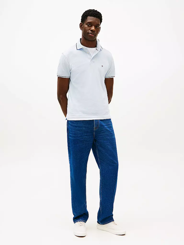 TOMMY HILFIGER | Poloshirt de corte entallado | Azul claro