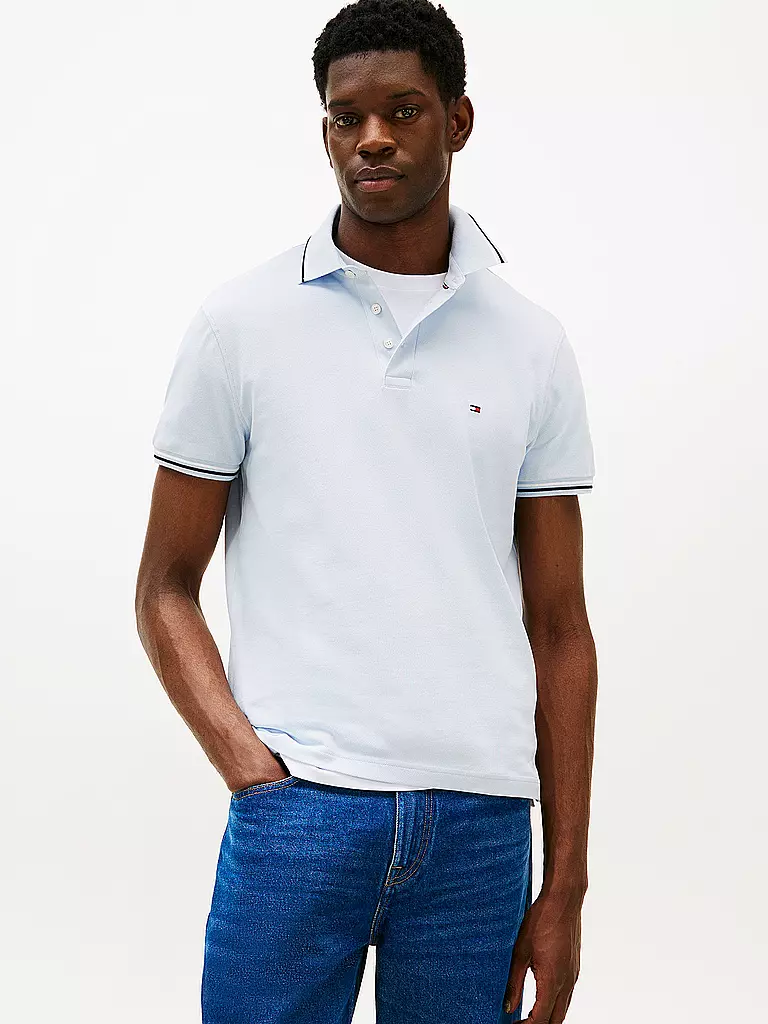 TOMMY HILFIGER | Poloshirt de corte entallado | Azul claro