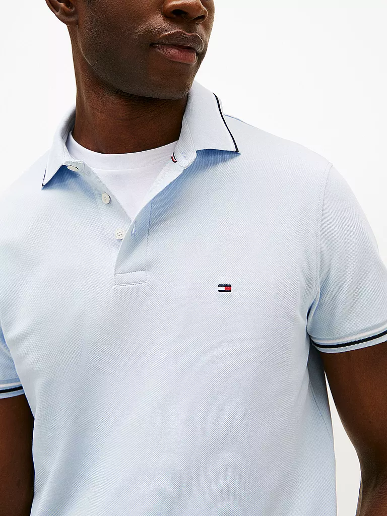 TOMMY HILFIGER | Poloshirt de corte entallado | Azul claro