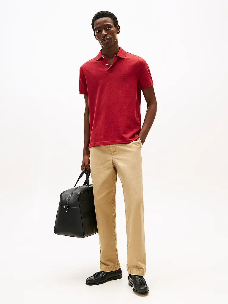 TOMMY HILFIGER | Poloshirt de corte regular | Rojo oscuro