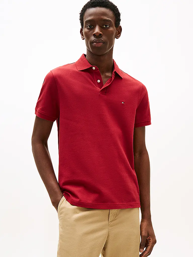 TOMMY HILFIGER | Poloshirt de corte regular | Rojo oscuro