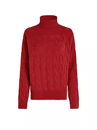 TOMMY HILFIGER | Rollkragenpullover  | Rojo