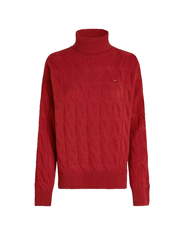 TOMMY HILFIGER | Rollkragenpullover  | Rojo