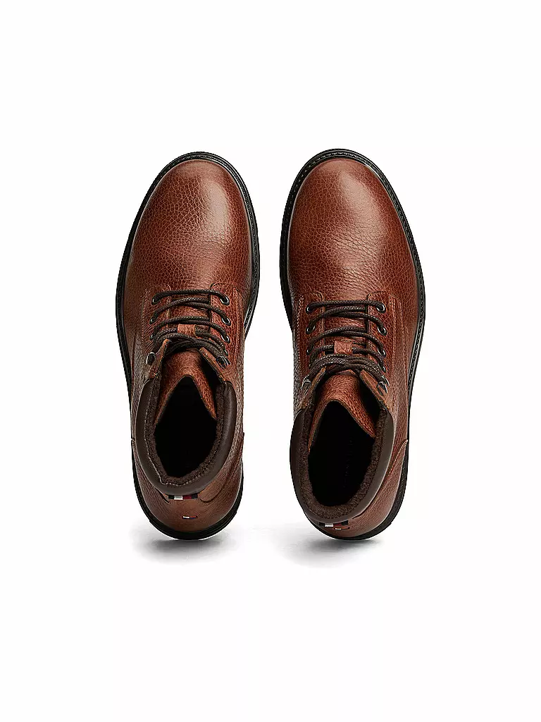 TOMMY HILFIGER | Schnürboots | Marrón