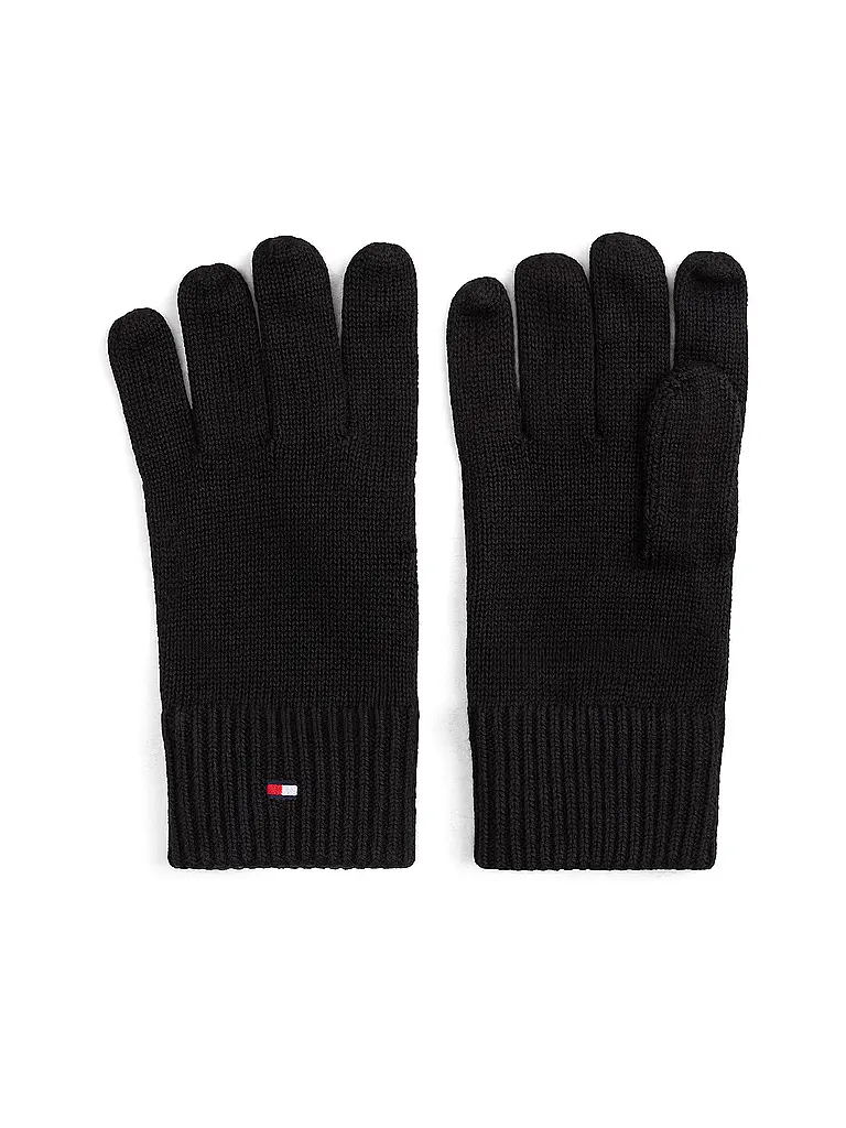 TOMMY HILFIGER | Set de 2 piezas, gorro y guantes | Negro
