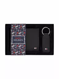 TOMMY HILFIGER | Set de regalo de cartera y llavero | Negro