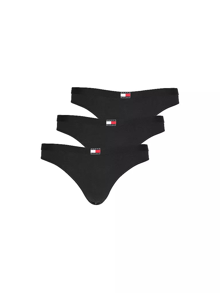 TOMMY HILFIGER | Slip paquete de 3 negro | Negro