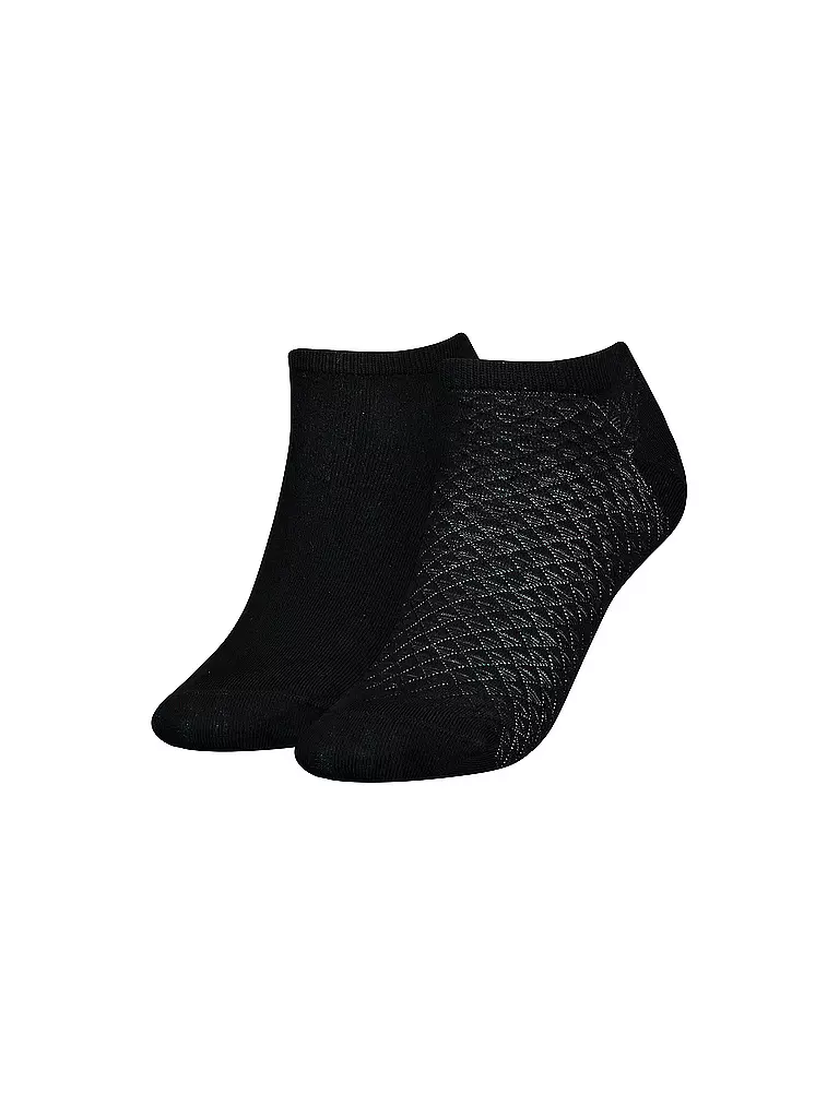 TOMMY HILFIGER | Sneaker Socken 2er Pkg black | Negro