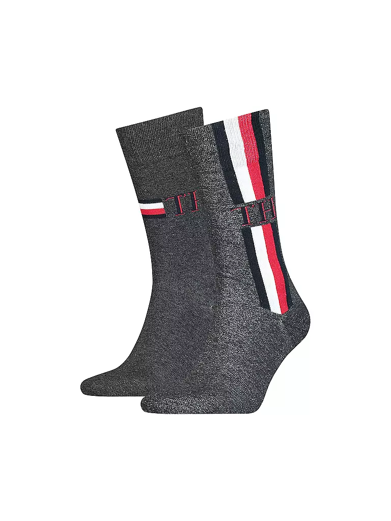 TOMMY HILFIGER | Socken 2er Pkg mid grey mel | Gris