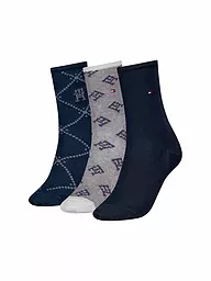 TOMMY HILFIGER | Socken Geschenkbox 3er Pkg. navy | Azul oscuro