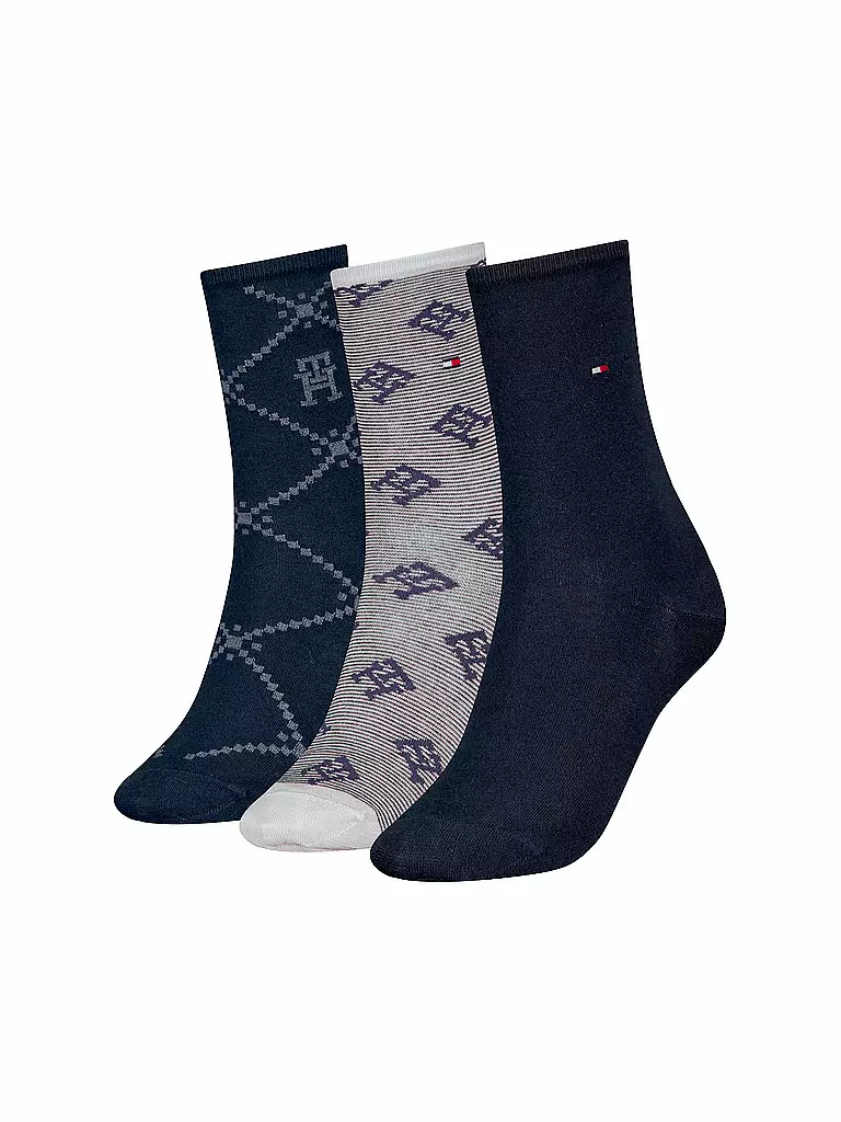 TOMMY HILFIGER | Socken Geschenkbox 3er Pkg. navy | Azul oscuro