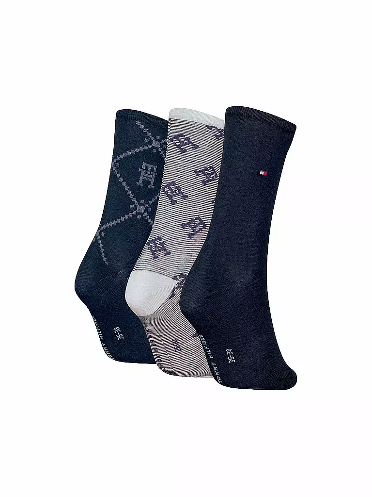 TOMMY HILFIGER | Socken Geschenkbox 3er Pkg. navy | Azul oscuro