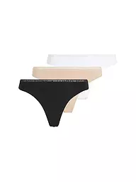 TOMMY HILFIGER | String paquete de 3 naranja | Azul oscuro