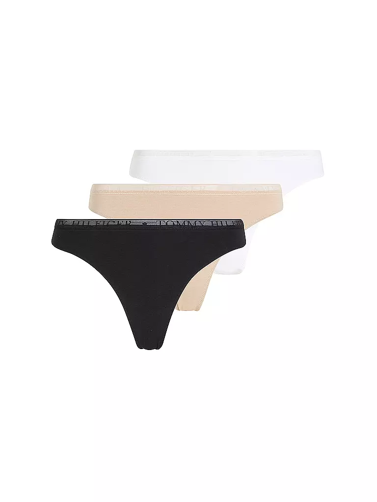 TOMMY HILFIGER | String paquete de 3 multi | Azul oscuro