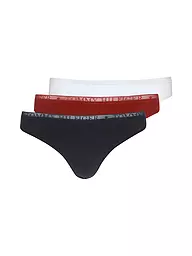 TOMMY HILFIGER | String paquete de 3 naranja | Negro