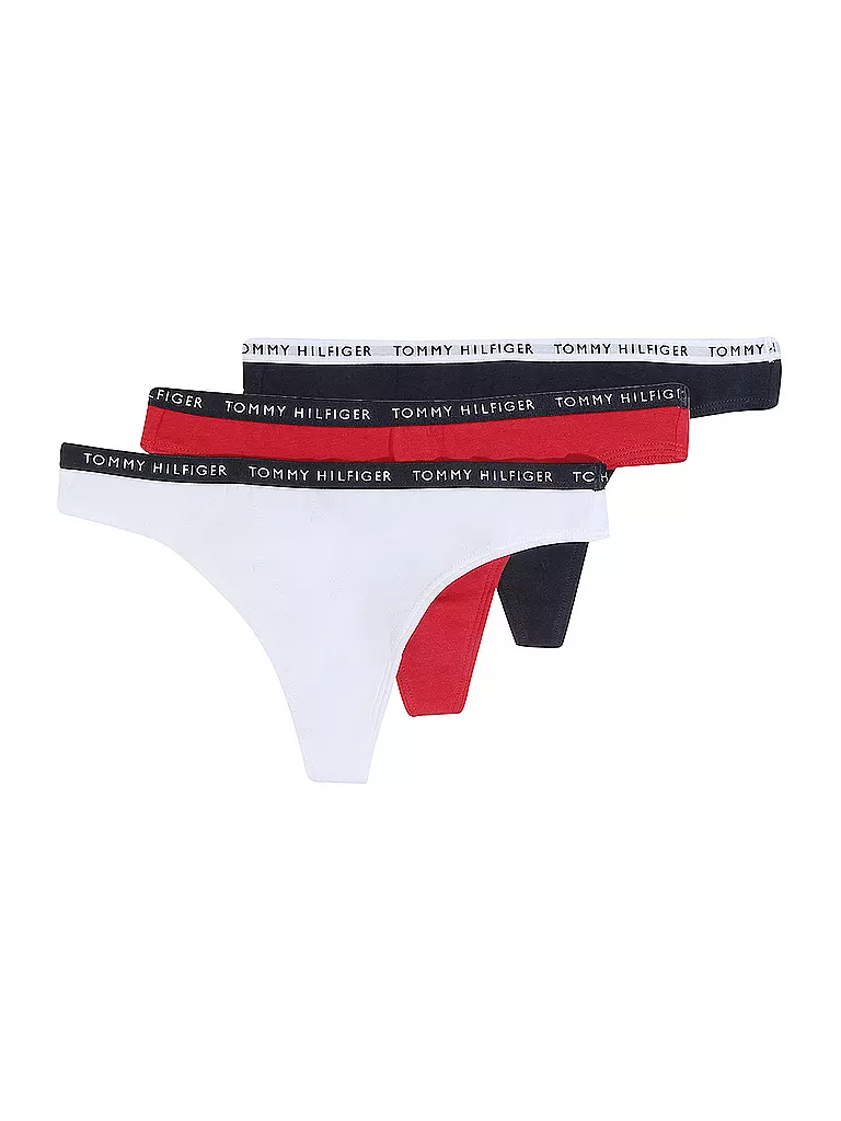 TOMMY HILFIGER | String Paquete de 3 | Blanco