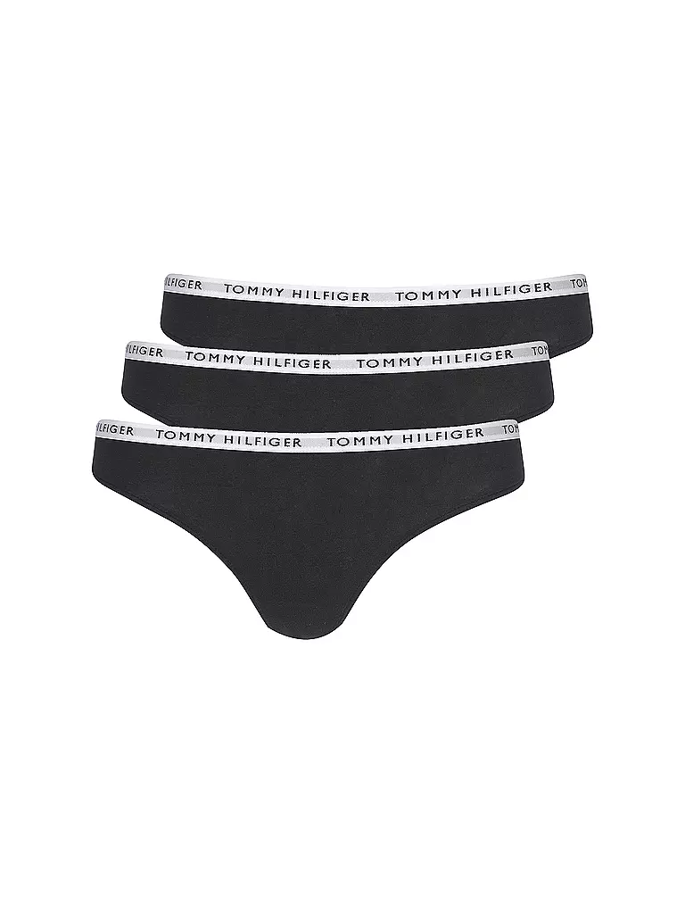 TOMMY HILFIGER | String Paquete de 3 | Negro