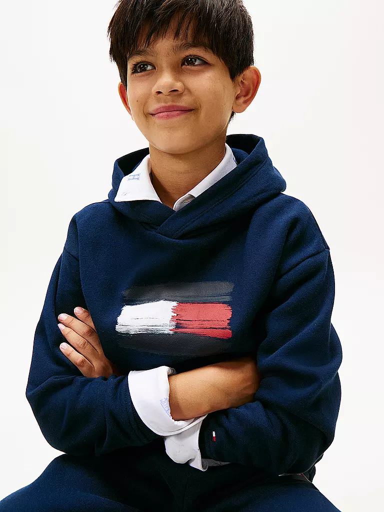 TOMMY HILFIGER | Sudadera con capucha - Hoodie para niño | Azul oscuro