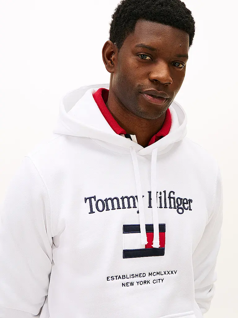 TOMMY HILFIGER | Sudadera con capucha - Hoodie | Blanco
