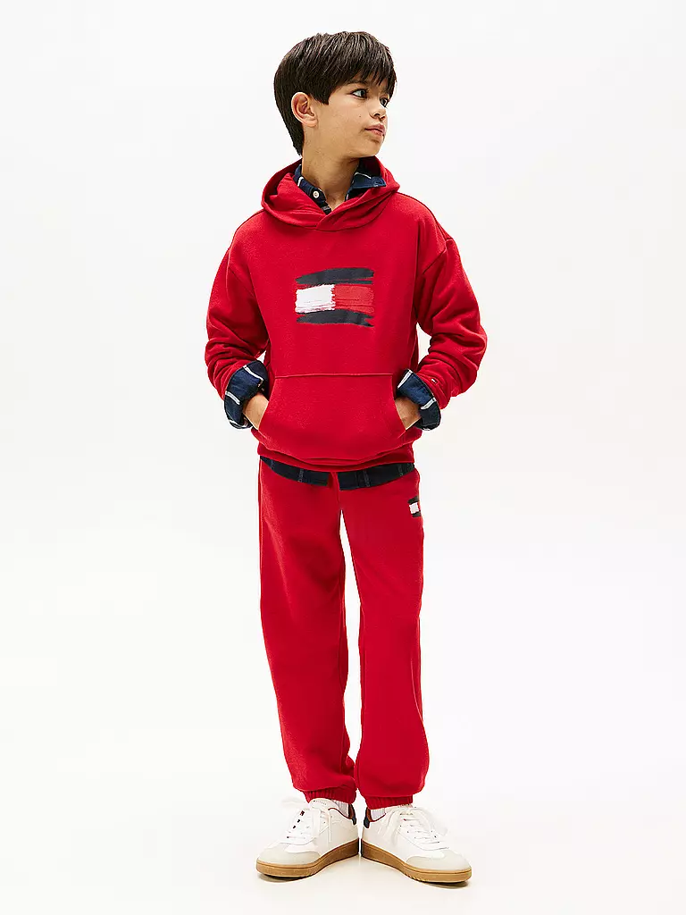 TOMMY HILFIGER | Sudadera con capucha para niño - Hoodie | Rojo