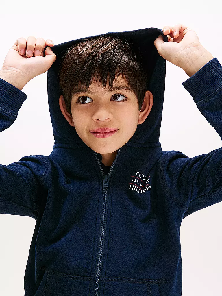 TOMMY HILFIGER | Sudadera con capucha para niño | Azul oscuro