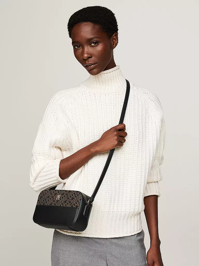 TOMMY HILFIGER | Tasche - Mini Bag TH JACQUARD CAMERA BAG | Negro