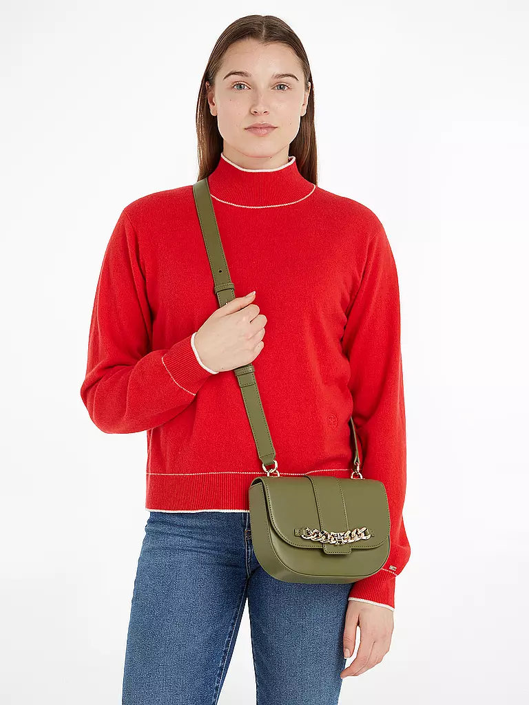 TOMMY HILFIGER | Tasche - Mini Bag TH LUXE | Oliva